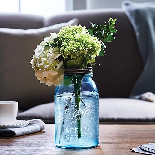 Miniatura 3 de Edición limitada de coleccionista  Vintage AquaBlue BALL"PERFECT MASON" tarro de 32 onzas  Diseño de principios de siglo (1910-1923)
