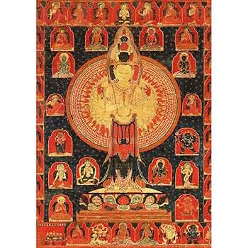 Amazon.co.jp: ROSSO GRAFICO チベット 千手観音菩薩の宇宙的