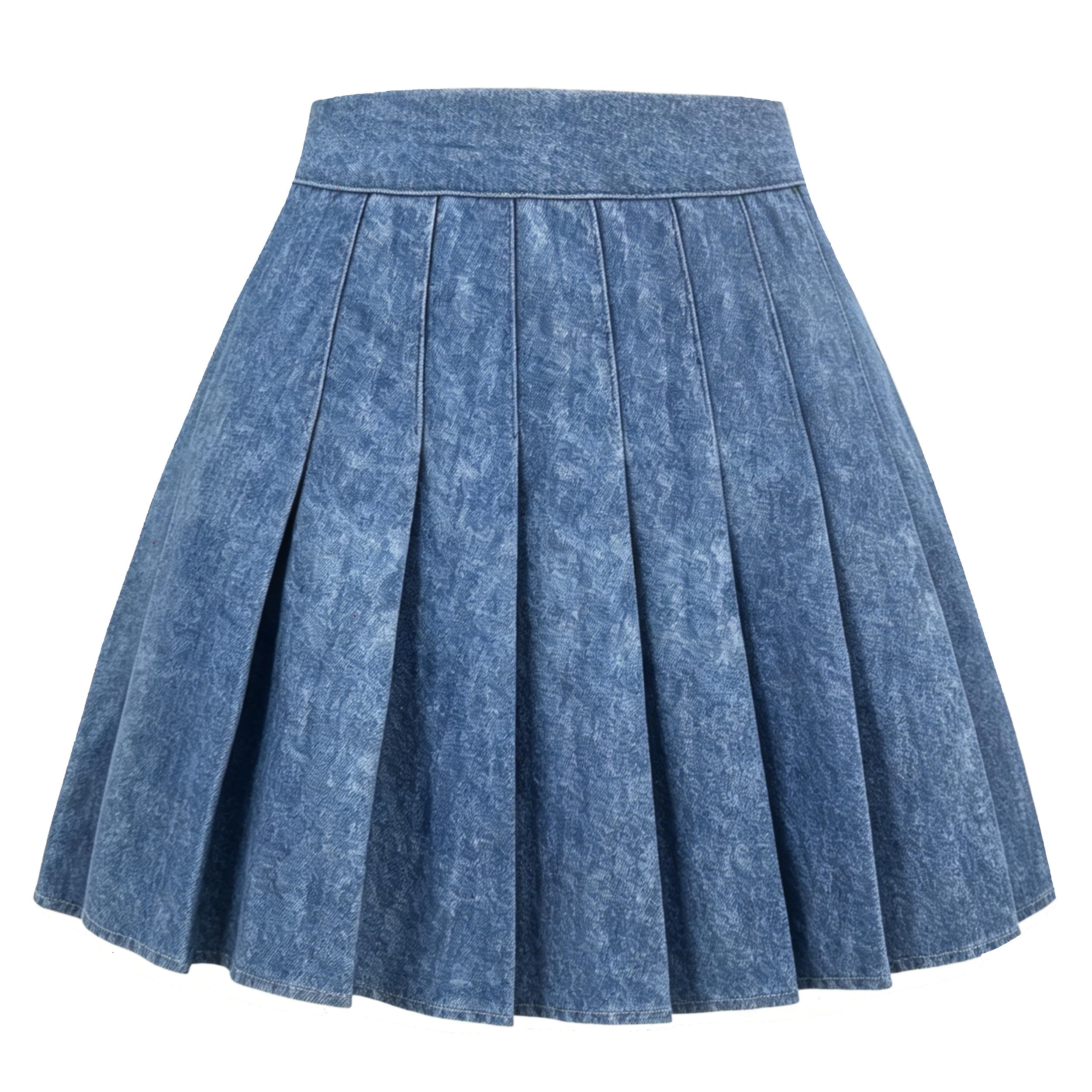 Girstunm Pleated Basic School Uniform Cheerleader Skirts
