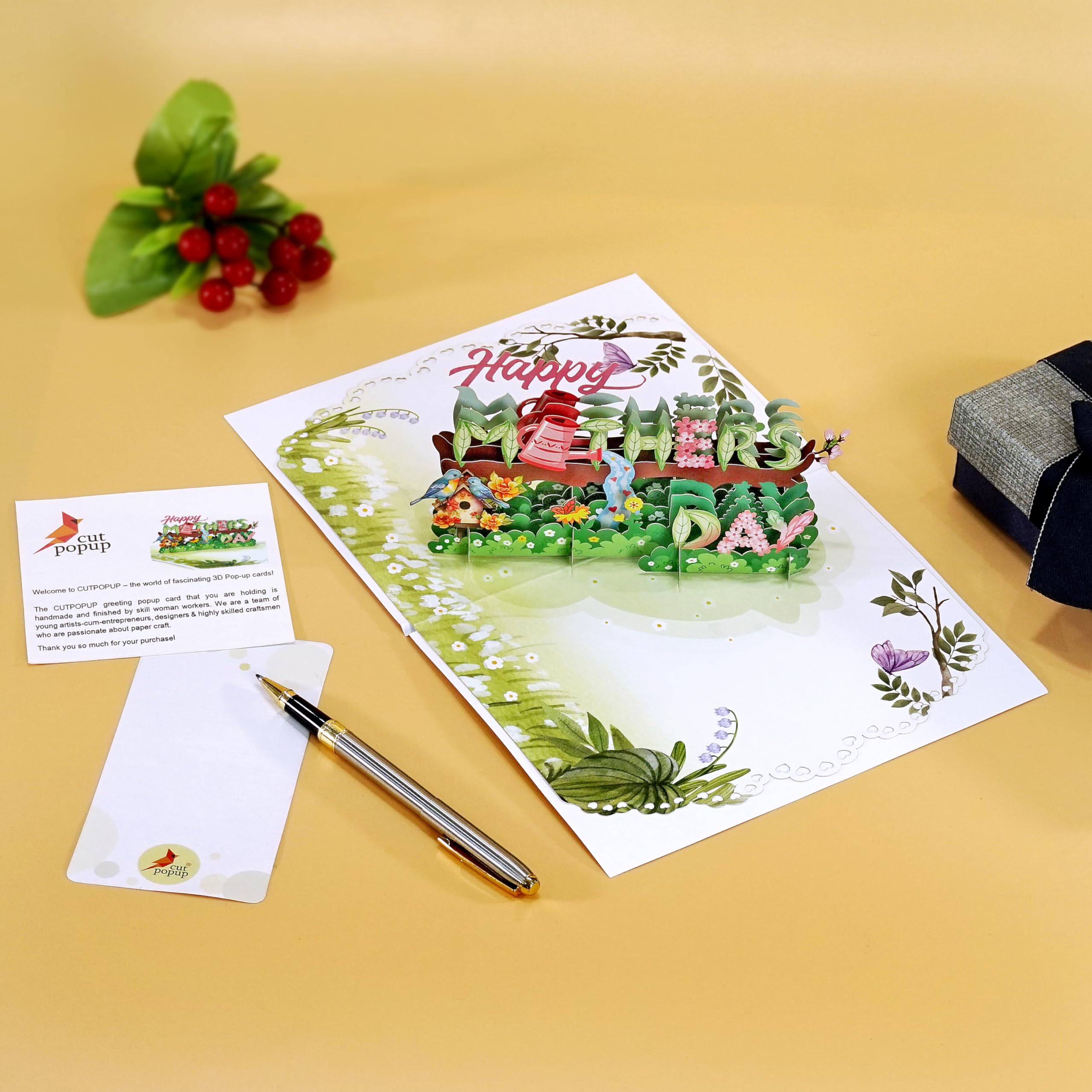 CUTPOPUP Butterfly - Carte De Fête Des Mères Pop Up, Carte De Voeux D