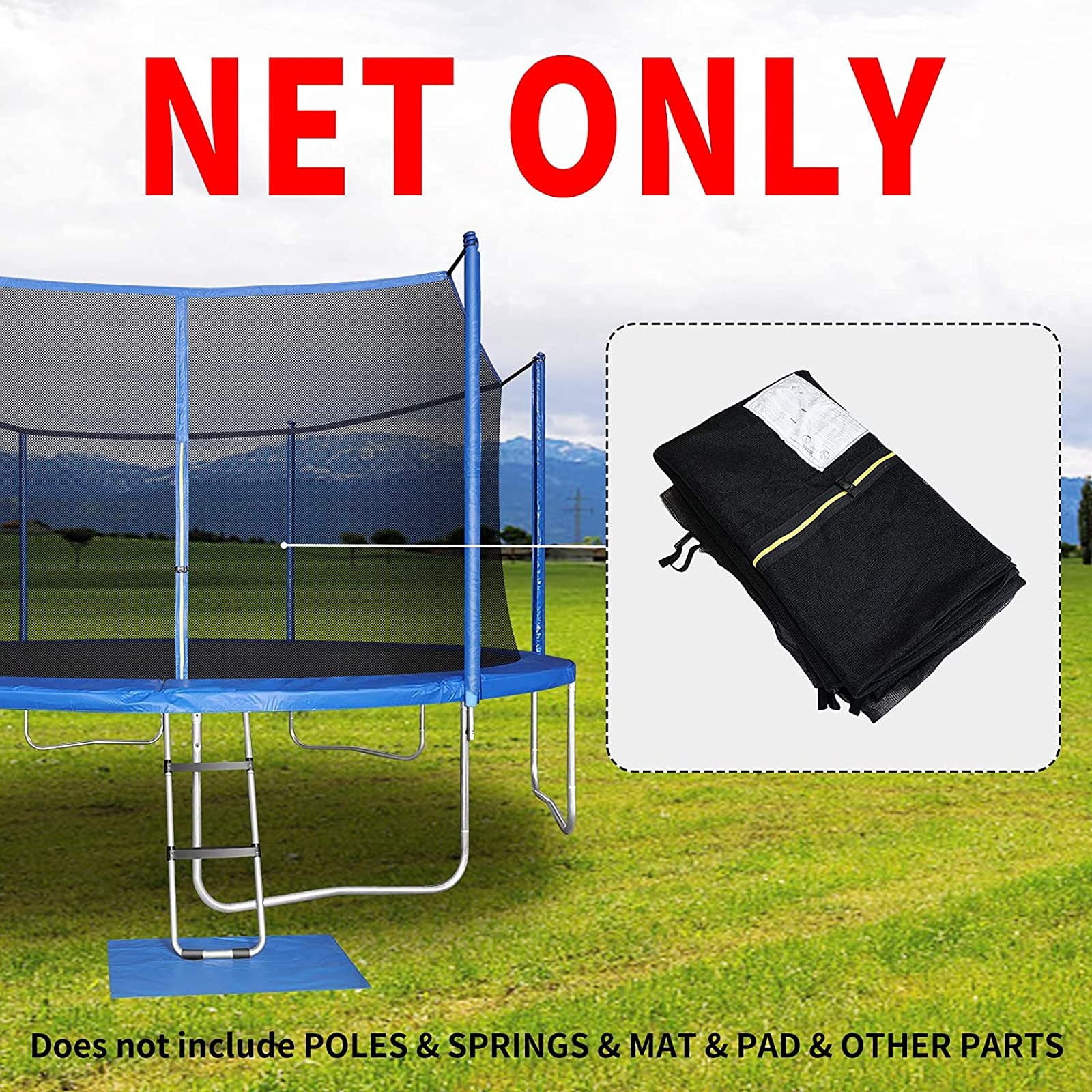 Rete di sicurezza FALK 426xH180 cm nero Rete di sicurezza FALK 426xH180 cm nero