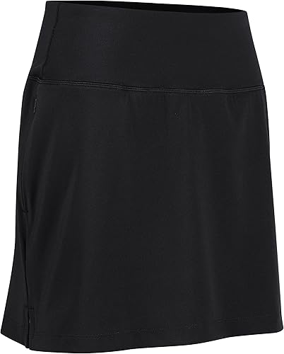 Miniatura 5 de CRZ YOGA Faldas de tenis elásticas para mujer cintura alta ligeras para deportes correr entrenamiento golf con bolsillos con cremallera