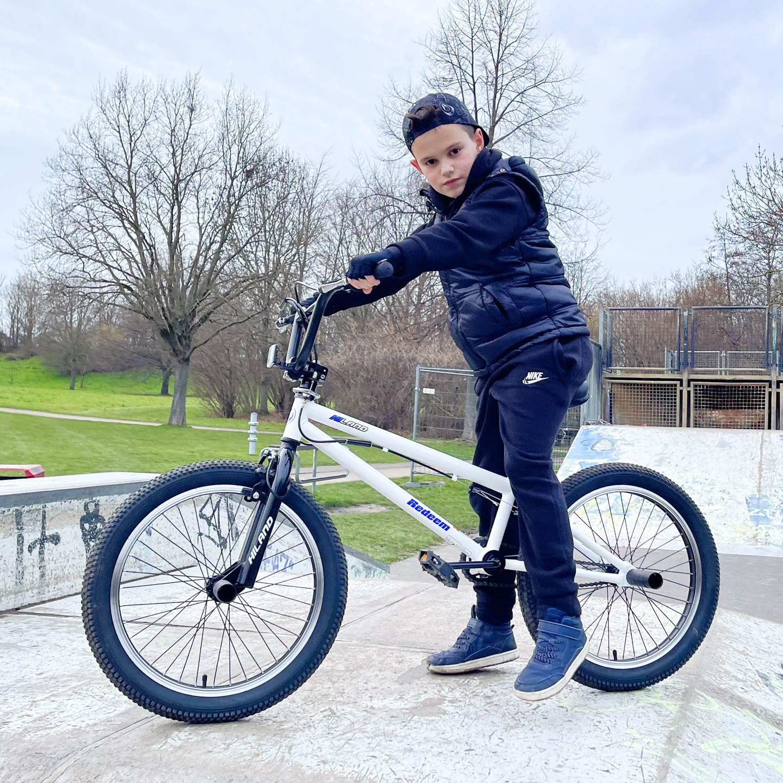 Hiland 20 Inch BMX Freestyle Bike for Boys with 360 Degree Gyro