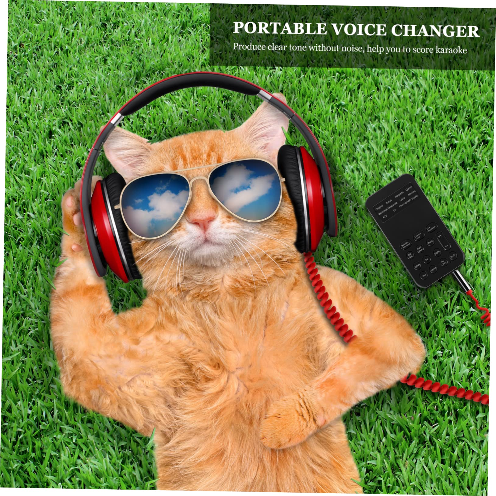 OSALADI 3stücke Mini USB Soundkarte Tragbarer Voice Changer Mit Soundeffekten Für Live-übertragungen Kompatibel Mit Pc Und Smartphone Einfach Zu Bedienen Ohne Treiberinstallation