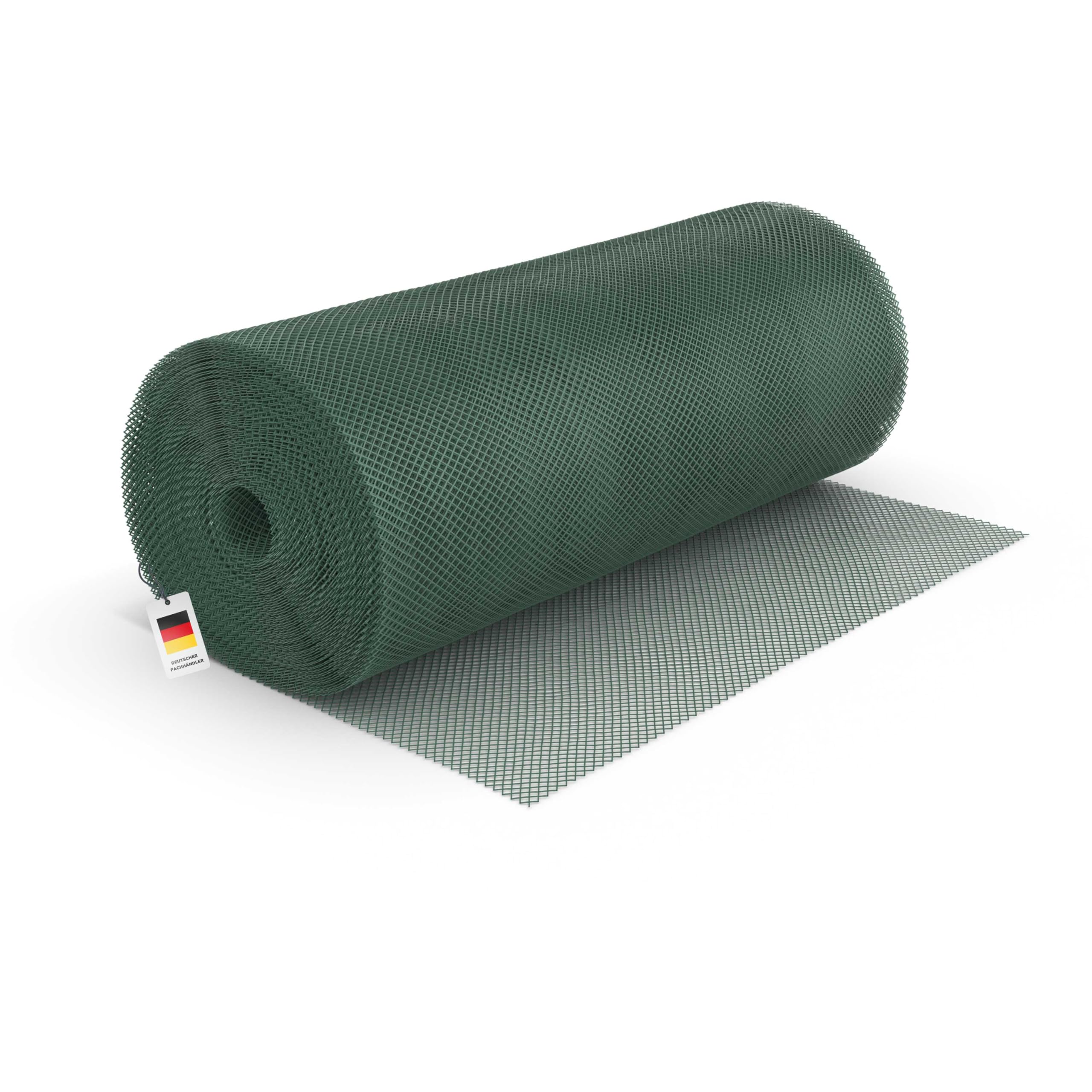 blizz-z Maulwurfsperre HDPE B: 1m x L: 50m (480g/m²) - grün - 1 Rolle | Maschenweite 13 x 13 mm - Maulwurfschutz Maulwurfgitter Kunststoffgitter - UV-stabil, verrottungsfest - Made in EU