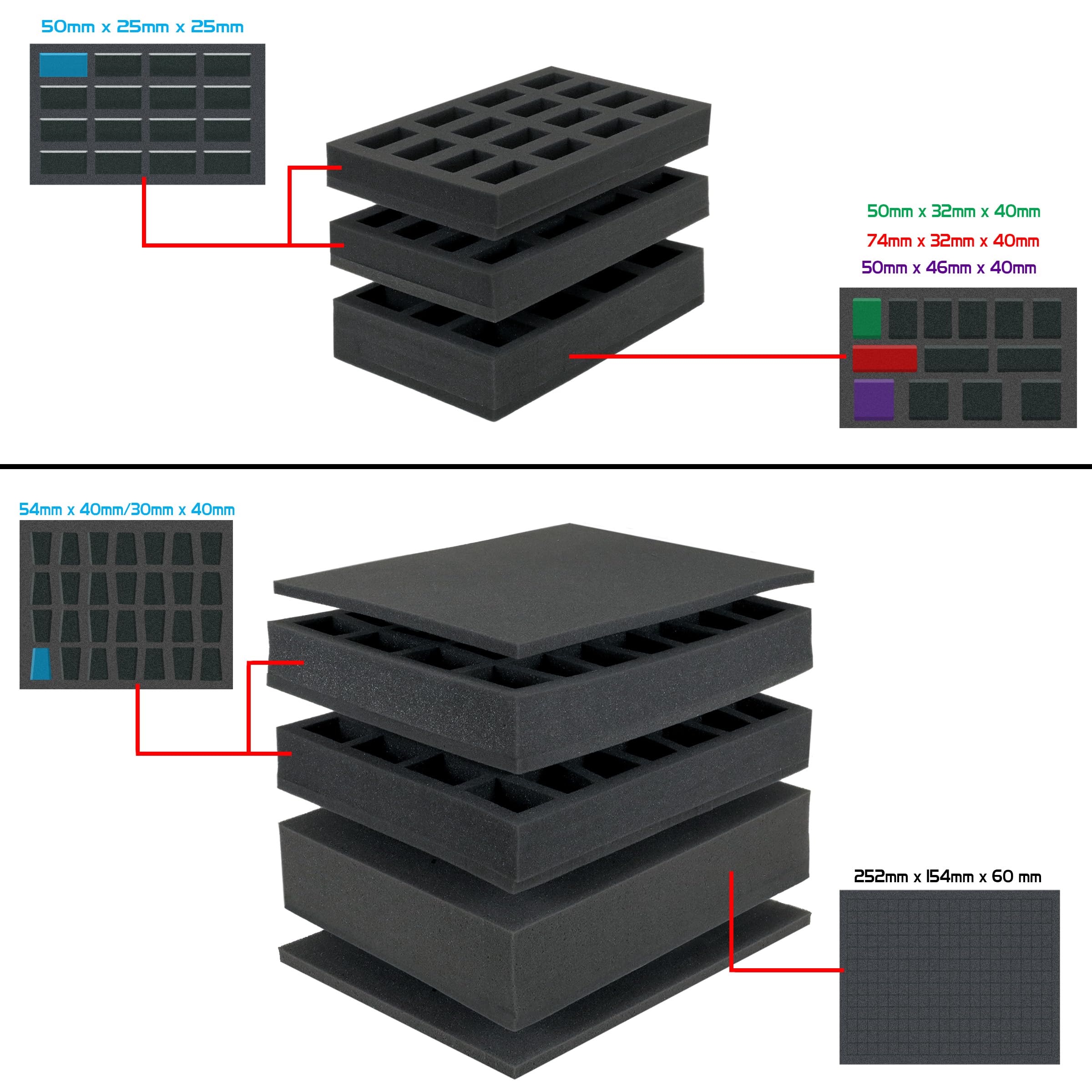 ENHANCE Zaino per Pittura in Miniature - Custodia per Miniature con Scomparti per Oltre 101 Miniature, 30 Colori e 12 Pennelli - Organizer con Tampone per Colori Rimovibile e Tracolle