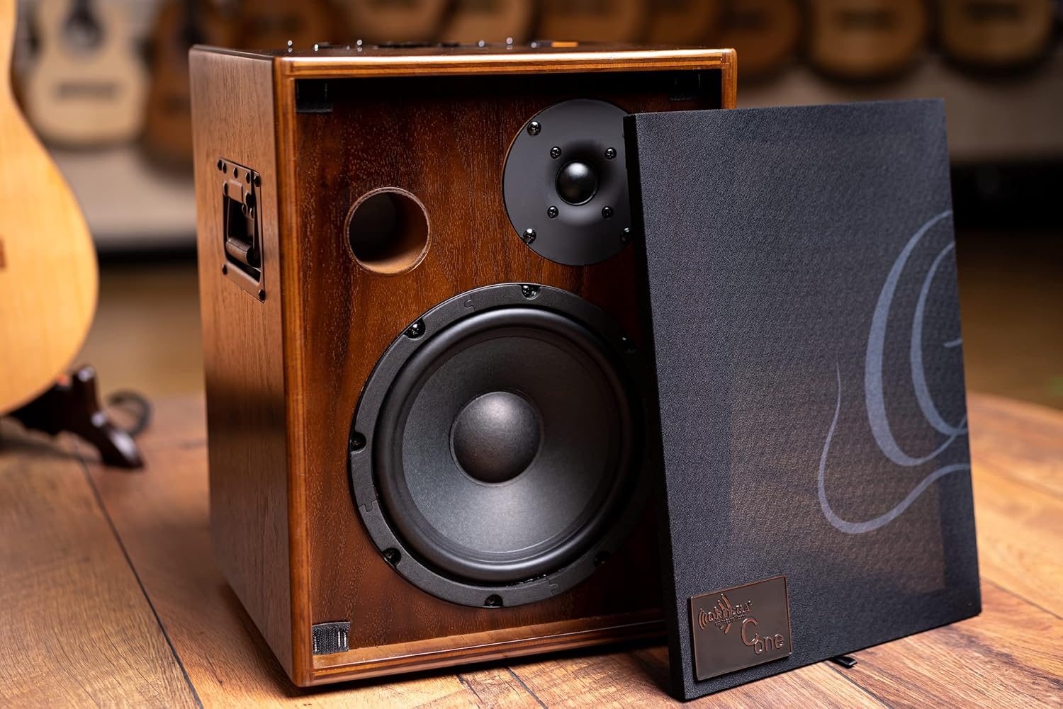 Ortega Guitars 2-Channel 100W Acoustic Guitar Combo Amp, Walnut (Cone-WND-US)