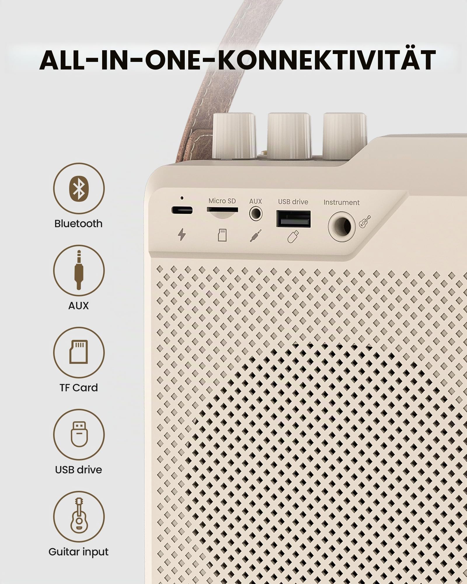 Avantree VoxAmp Duo - Tragbarer Kabellose Sprachverstärker, Doppeltes Mikrofon Und Lautsprecher Set Für Unterricht, Kleine Veranstaltungen & Partys, 30W Klare Stimme & Reicher Klang, 14H Akku