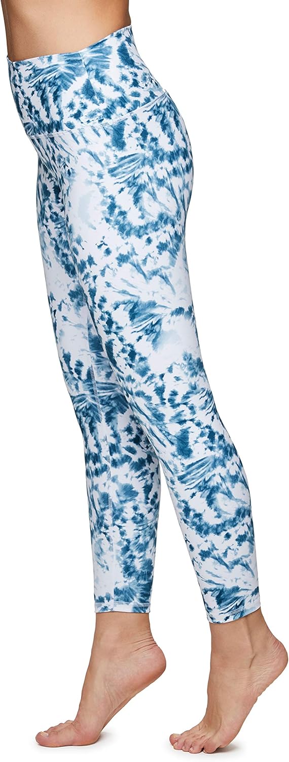 RBX Active Women's High Waist Squat Proof Running Yoga Ultra Soft 7/8 Tie Dye Le