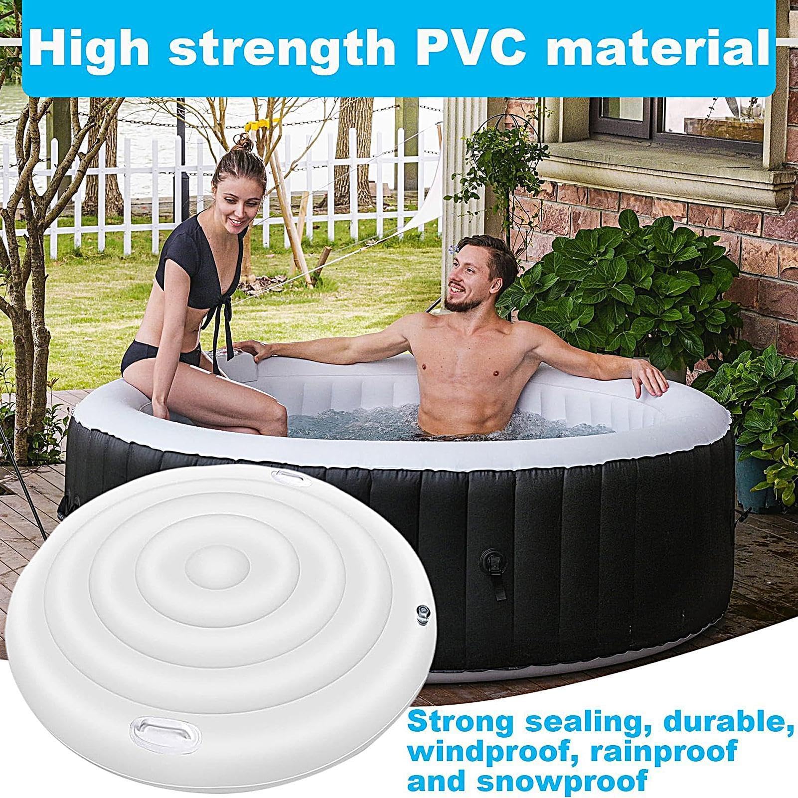 Protectora para Hinchable con Asas Protector y Aislante | Plegables Exterior 1,58 m para Interior y Exterior Hogar Jardín Patio Terraza Viaje Invierno y Otoño