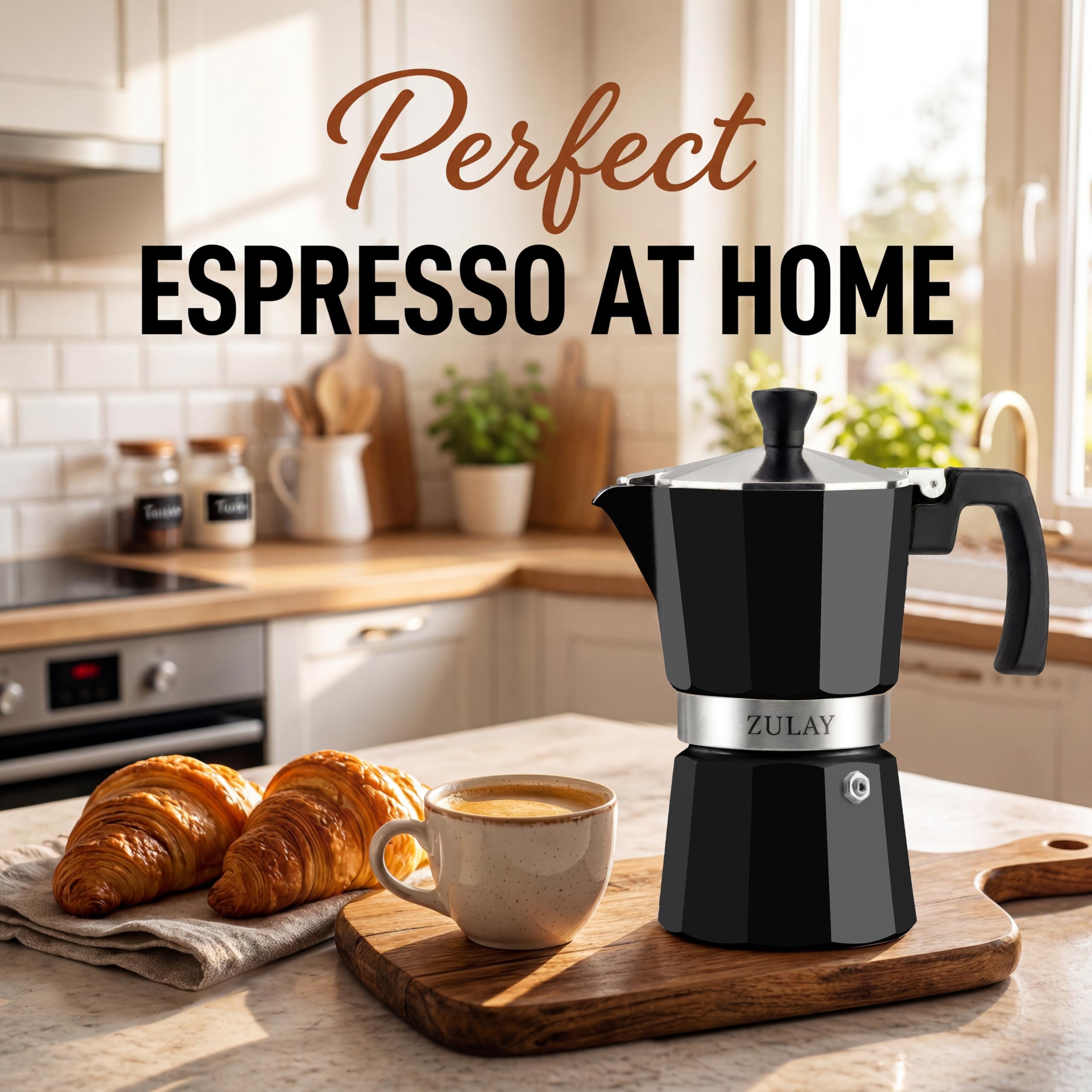 Amazon.com: Zulay Moka Pot Espresso Stovetop Coffee Maker - Leak