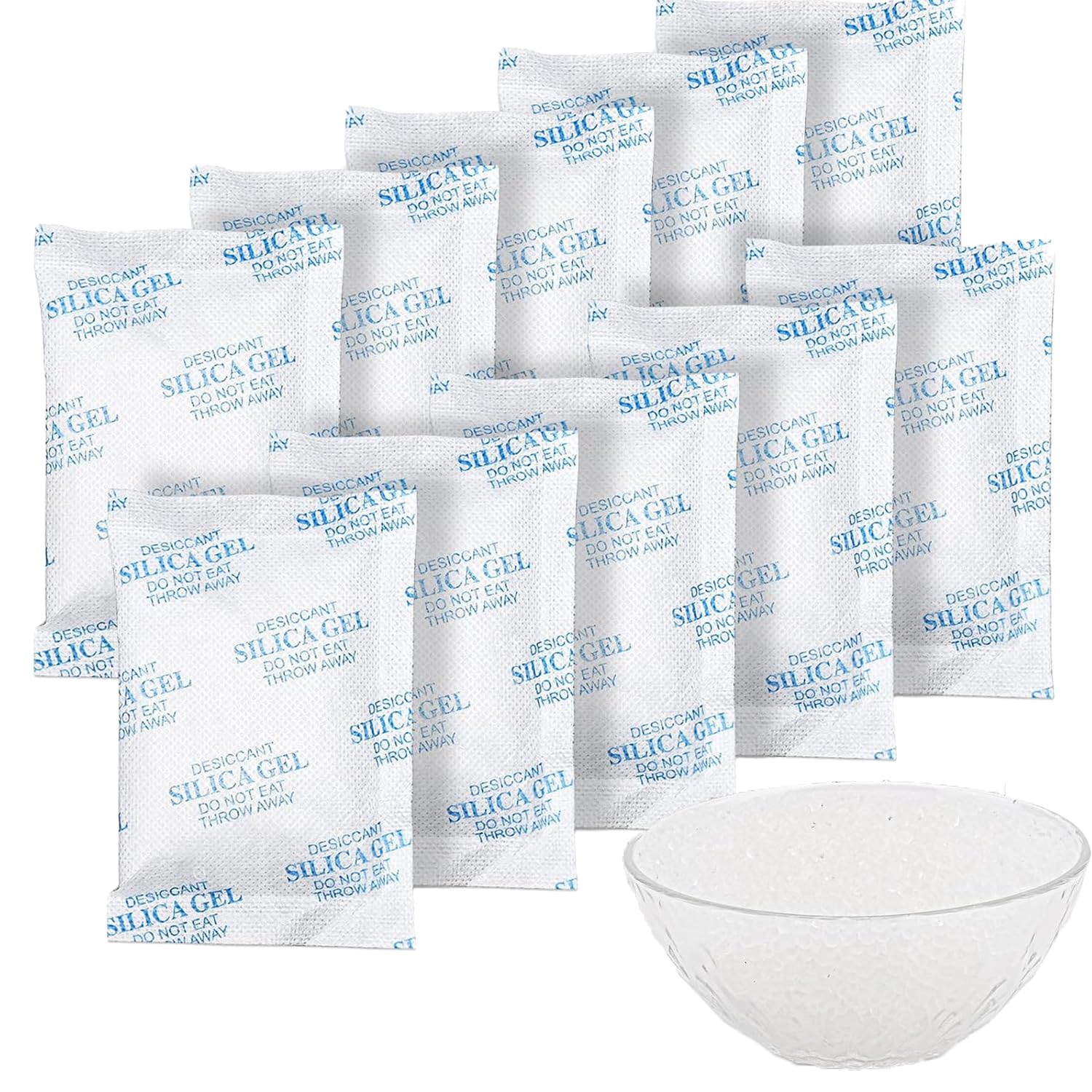 20 x 20 g silica gel bags, silica gel bags, silica gel, desiccant, food grade dehumidifier, moisture absorber, removes-image-28