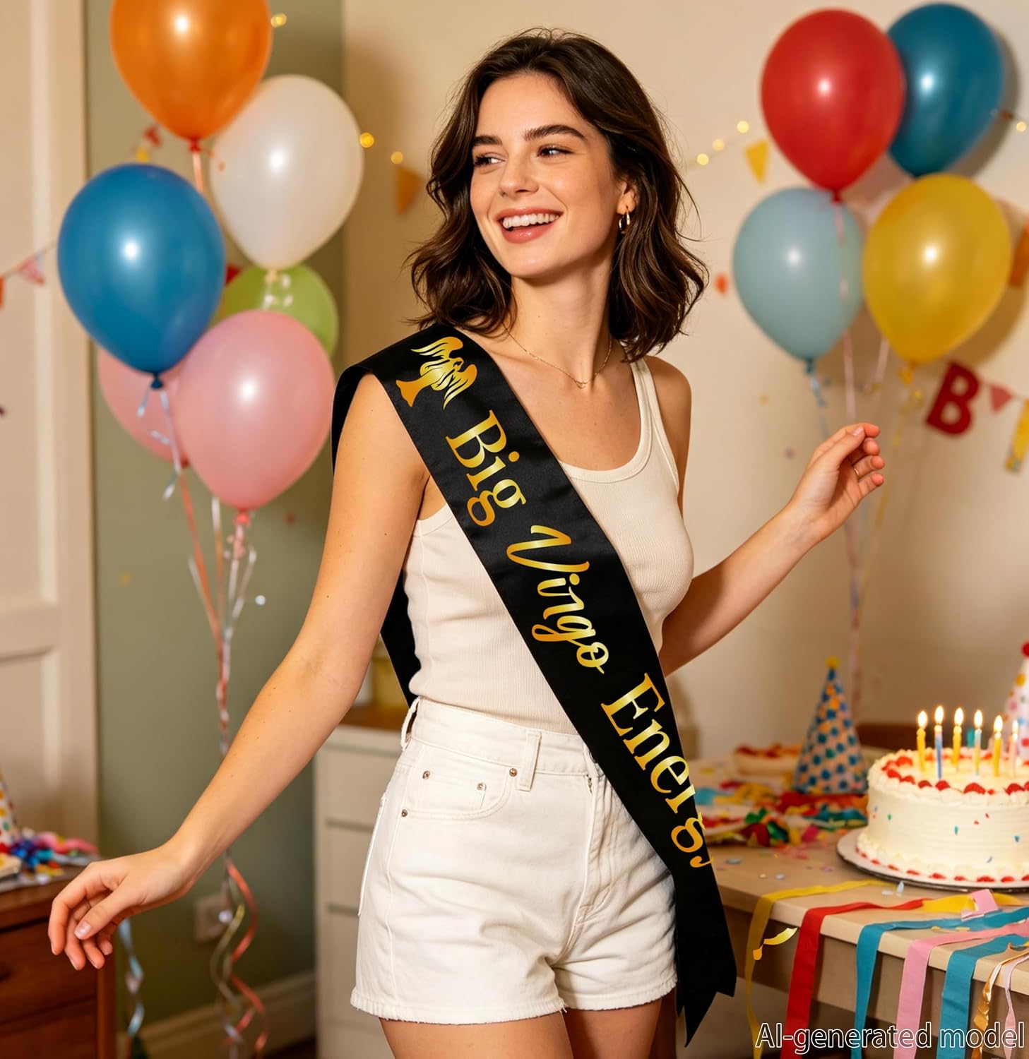 Big Virgo Energy Sash, Virgo Birthday Sash, Virgo Birthday Decorations