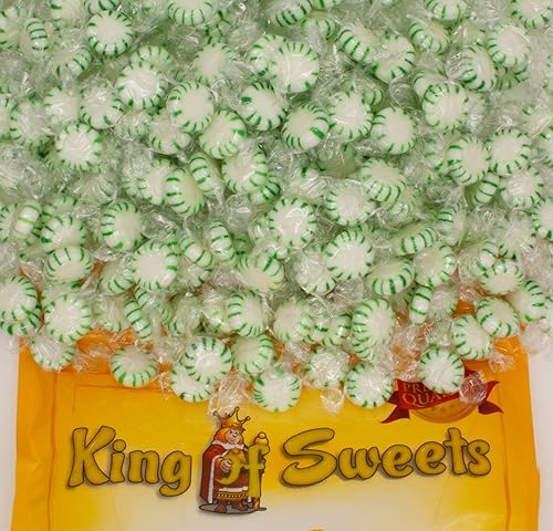 Colombina White Center Starlight Spearmint 5 libras Dulces envueltos individualmente Bolsa King of Sweets