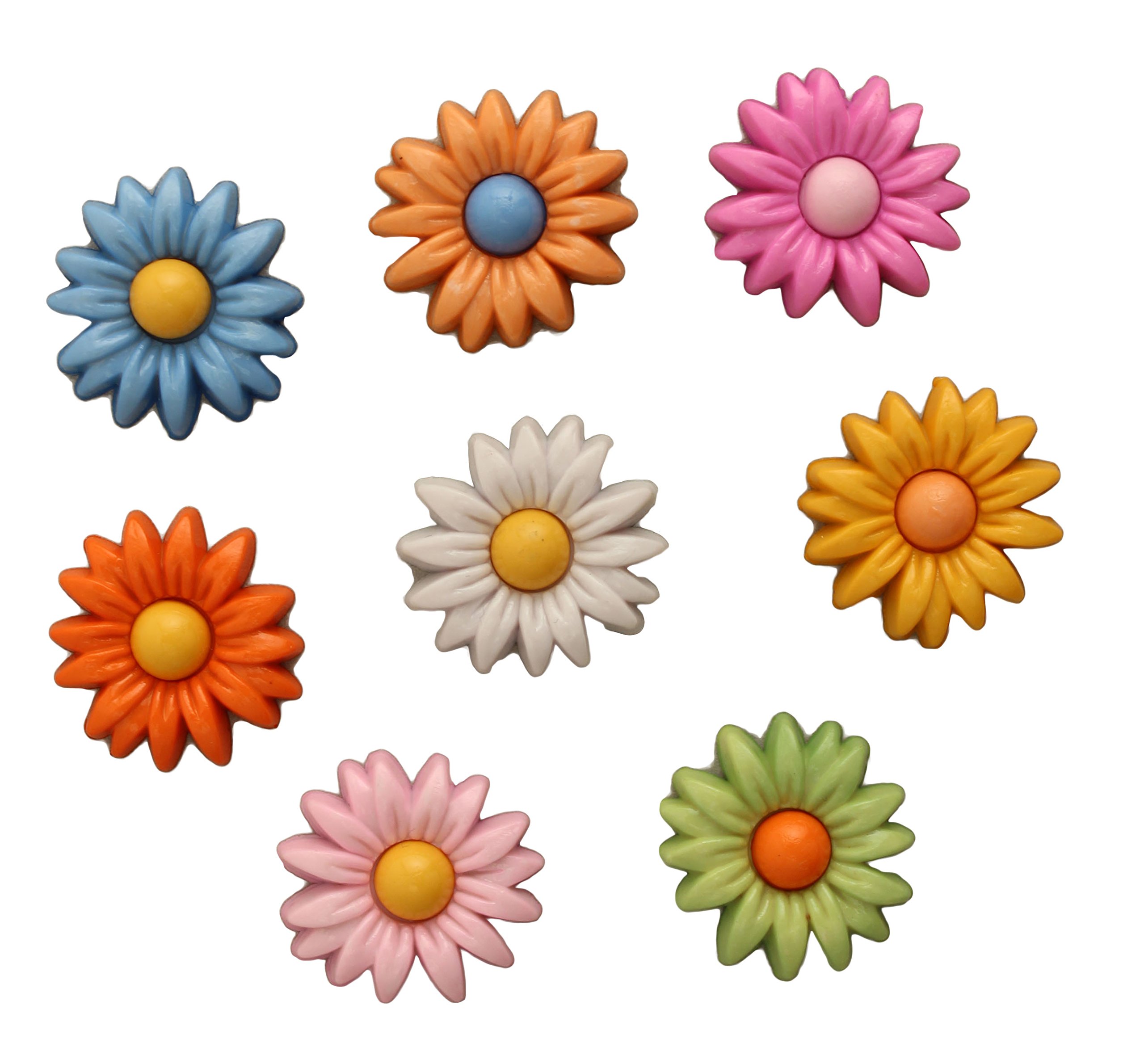Buttons Galore Craft & Sewing Buttons - Daisy Delights - 3 Packs