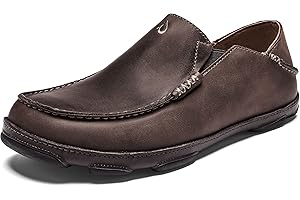 OluKai Moloa Men's Leather Slip On Shoes