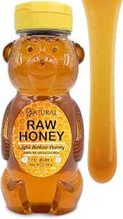 Zatural 100% Pure, Raw & Unfiltered Honey - Delicous Taste, Easy To Use Bear Bottle (12 Ounces)