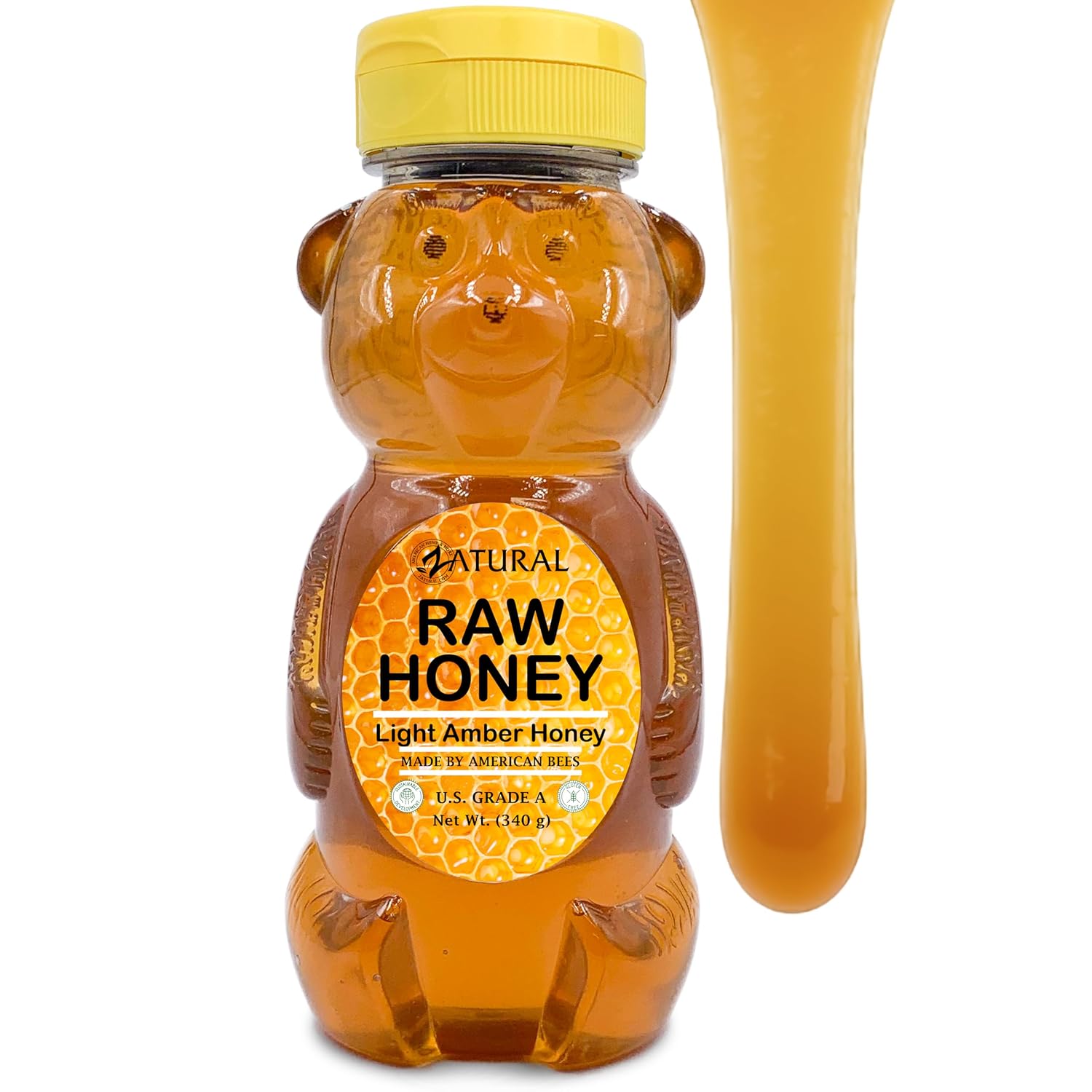 Zatural 100% Pure Natural Honey | Premium Unfiltered Sweetener & Food Ingredient | Ideal for Beverages, Baking & Culinary Use ~1 Gallon (12 Pounds)