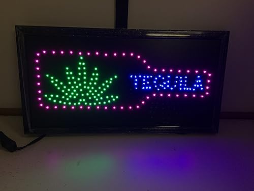 Miniatura 2 de Letrero de TEQUILA LED de movimiento animado brillante + interruptor de encendido/apagado