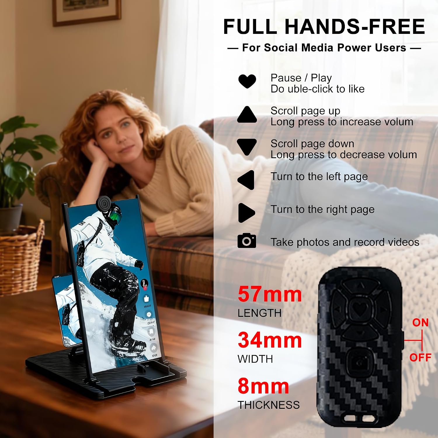 14" Screen Magnifier with Bluetooth Remote 3D HD Phone Amplifier Projector Screen for Movie Gaming Video Fits All Smartphones iPhone Samsung Foldable Portable Universal Stand Black