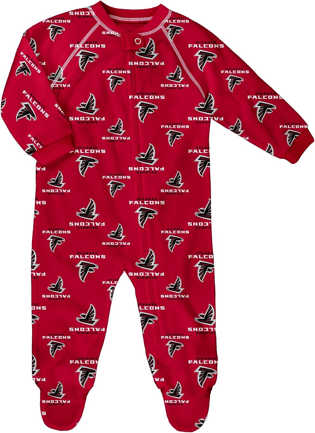 Outerstuff Infant Black Jacksonville Jaguars Piped Raglan Full-Zip Sleeper