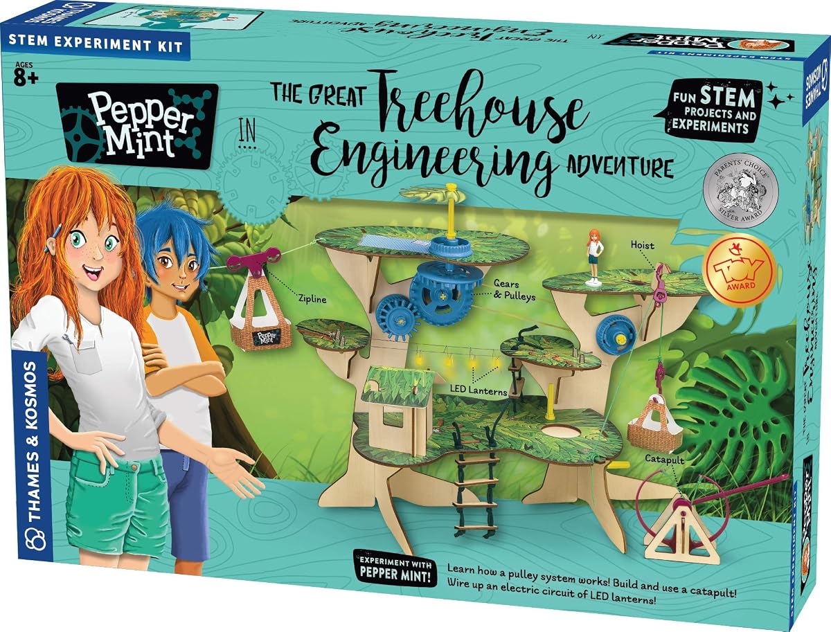 Thames & Kosmos 626020 Pepper Mint in The Great Treehouse Engineering Adventure Science Experiment Kit, azul