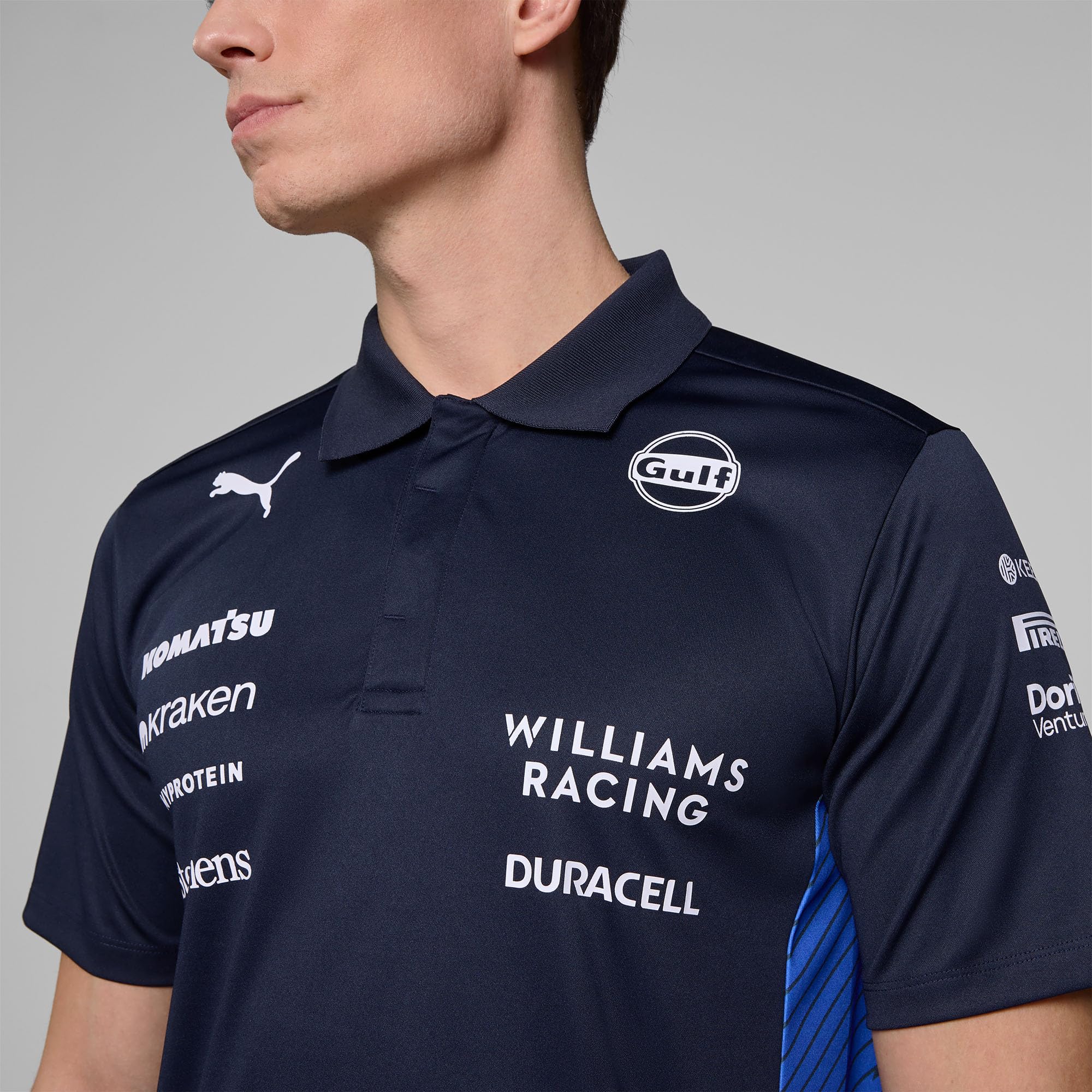 PUMA Williams Racing Formula 1 Polo del Equipo 2025 para Hombre - Azul Marino