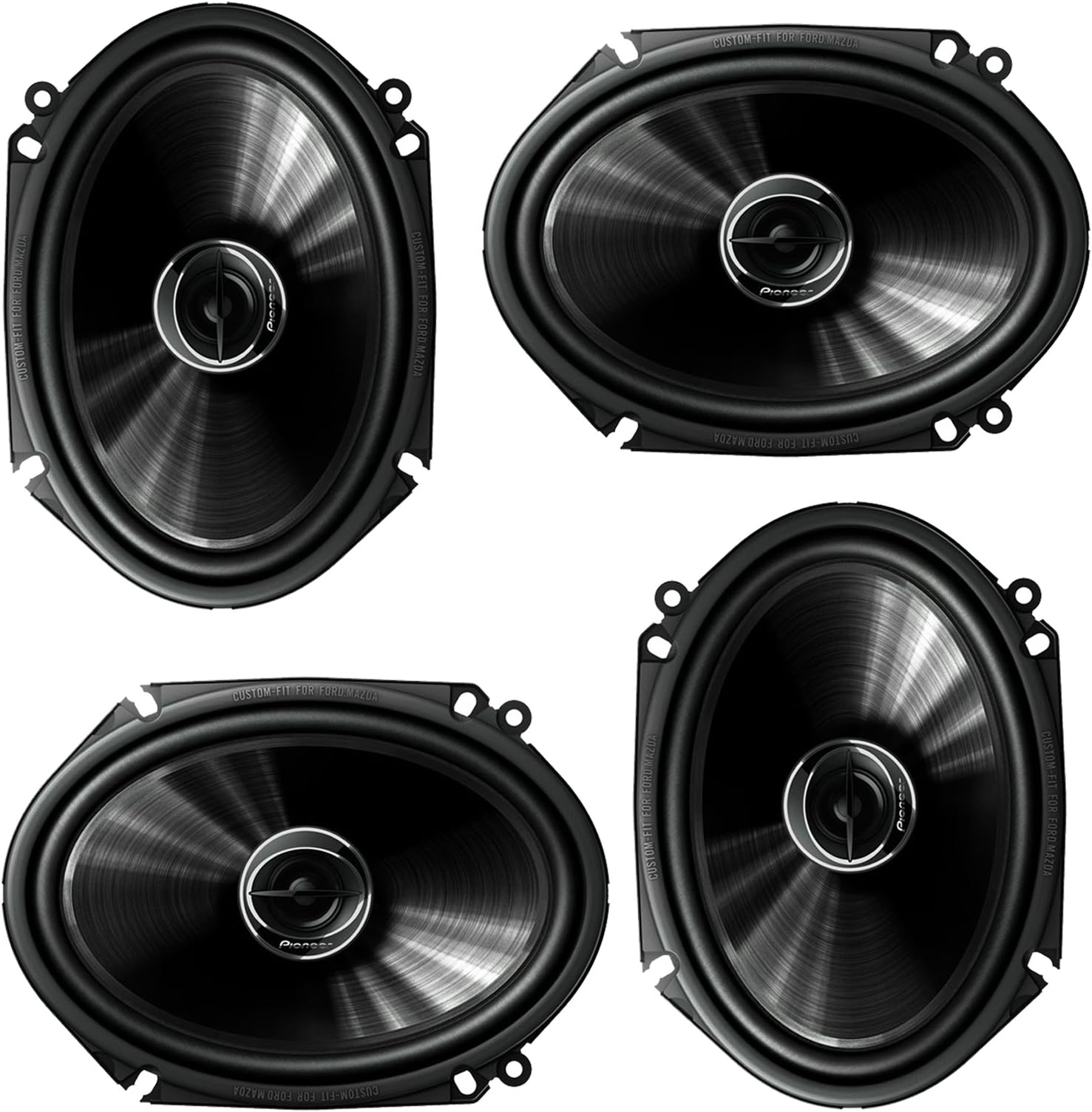 Pioneer TS-G6845R 2-Way 6" x 8" or 5" x 7" 500W Car Speaker (2 Pairs) 6x8 5x7