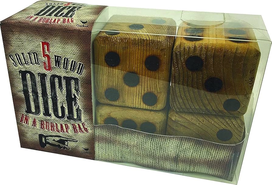 Amazon | [カーディナル]Cardinal 5 Giant Wood Dice Giant Game