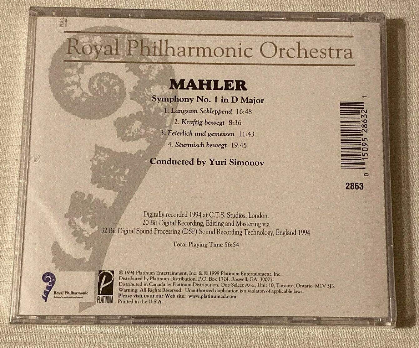 Symphony 1 [Audio CD] Mahler and Rpo