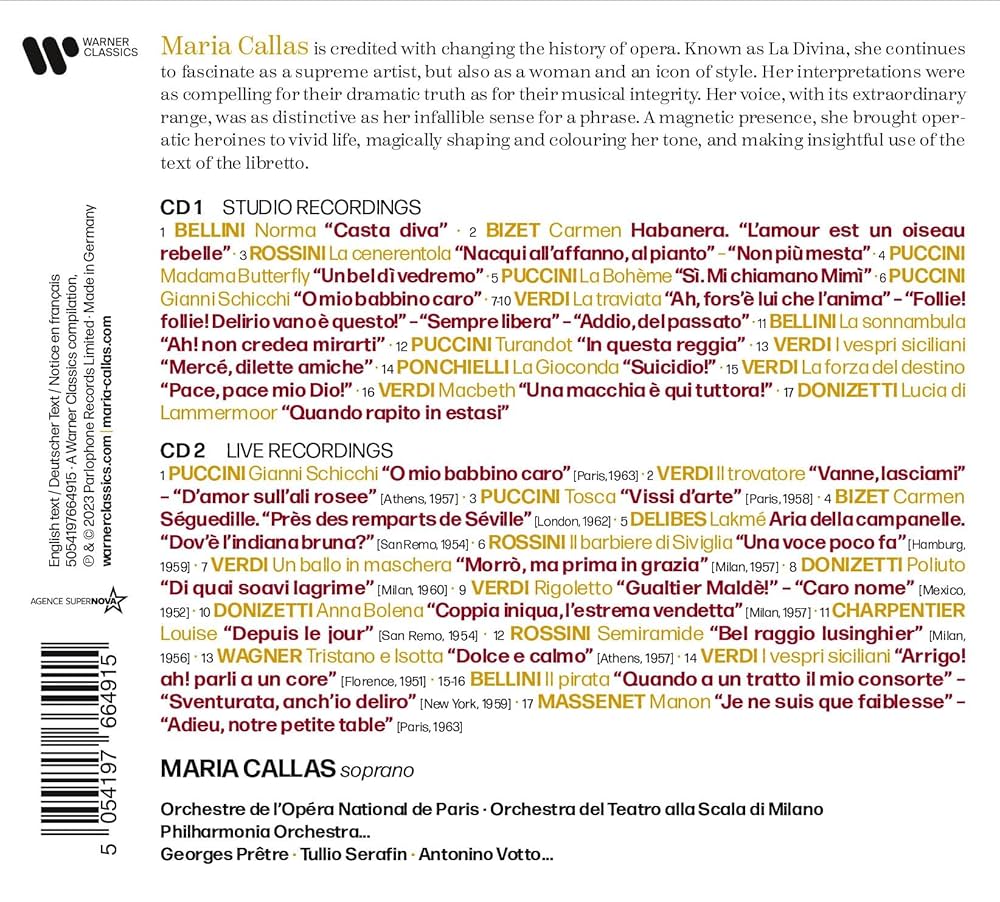 MARIA CALLAS La Divina 12CDディーヴァ伝説 CALLAS,MARIA - La Divina - Amazon.com Music