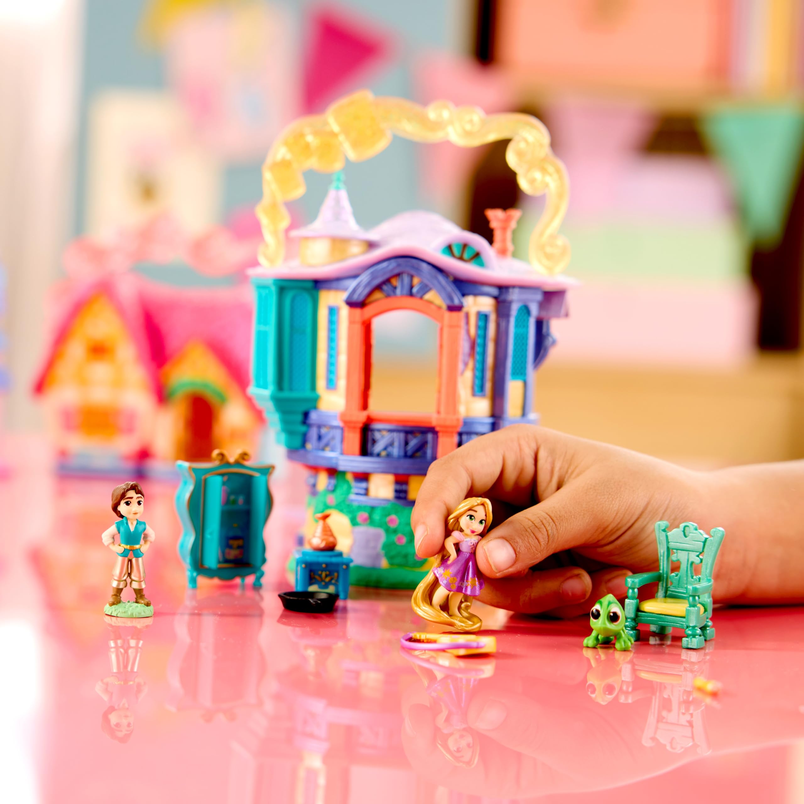 Disney Store Official Rapunzel Doll House, Tangled, 14cm / 5.5", Once Upon a Story Playset Includes Rapunzel's Tower - Image 2