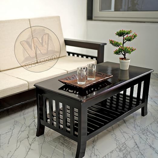 WELLBORN Solid Sheesham Wood Coffee Table/Center Table for Living Room