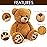 LotFancy Teddy Bear Stuffed Animals, 20 inch Brown Soft Cuddly Stuffed Bear Plush Toy, Cute Stuffed Animals with Footprints, Gifts for Kids Baby Toddlers on Baby Shower, Easter Decoration
