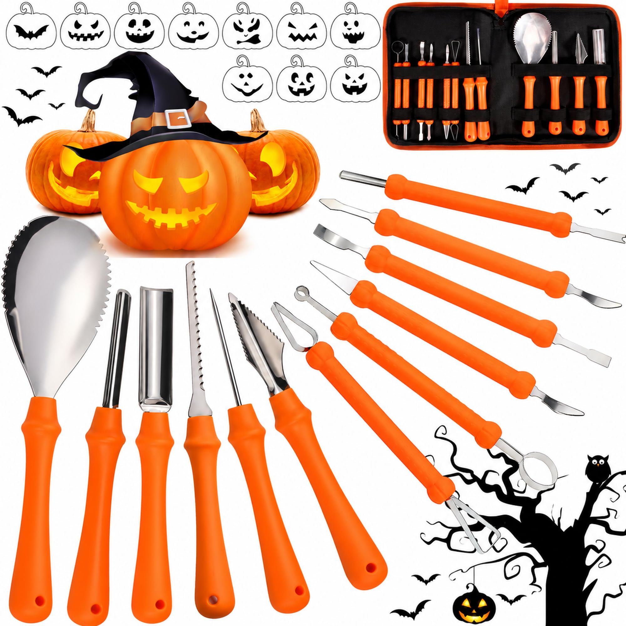 Kit sculpture citrouille Halloween