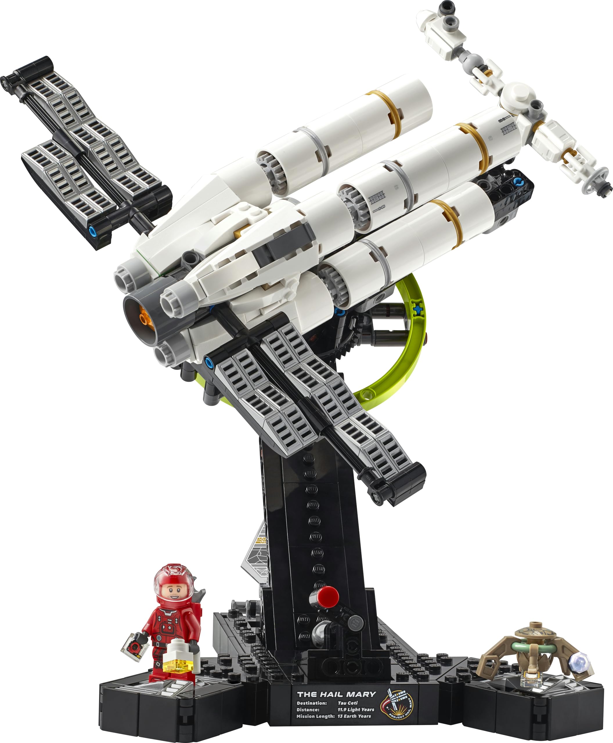 LEGO Icons Proyecto Salvación - Kit de Construcción para Adultos de Nave Espacial en Miniatura - Minifigura de Ryland Grace y Rocky - Regalo de Ciencia Ficción para Fans del Libro y Película - 11389