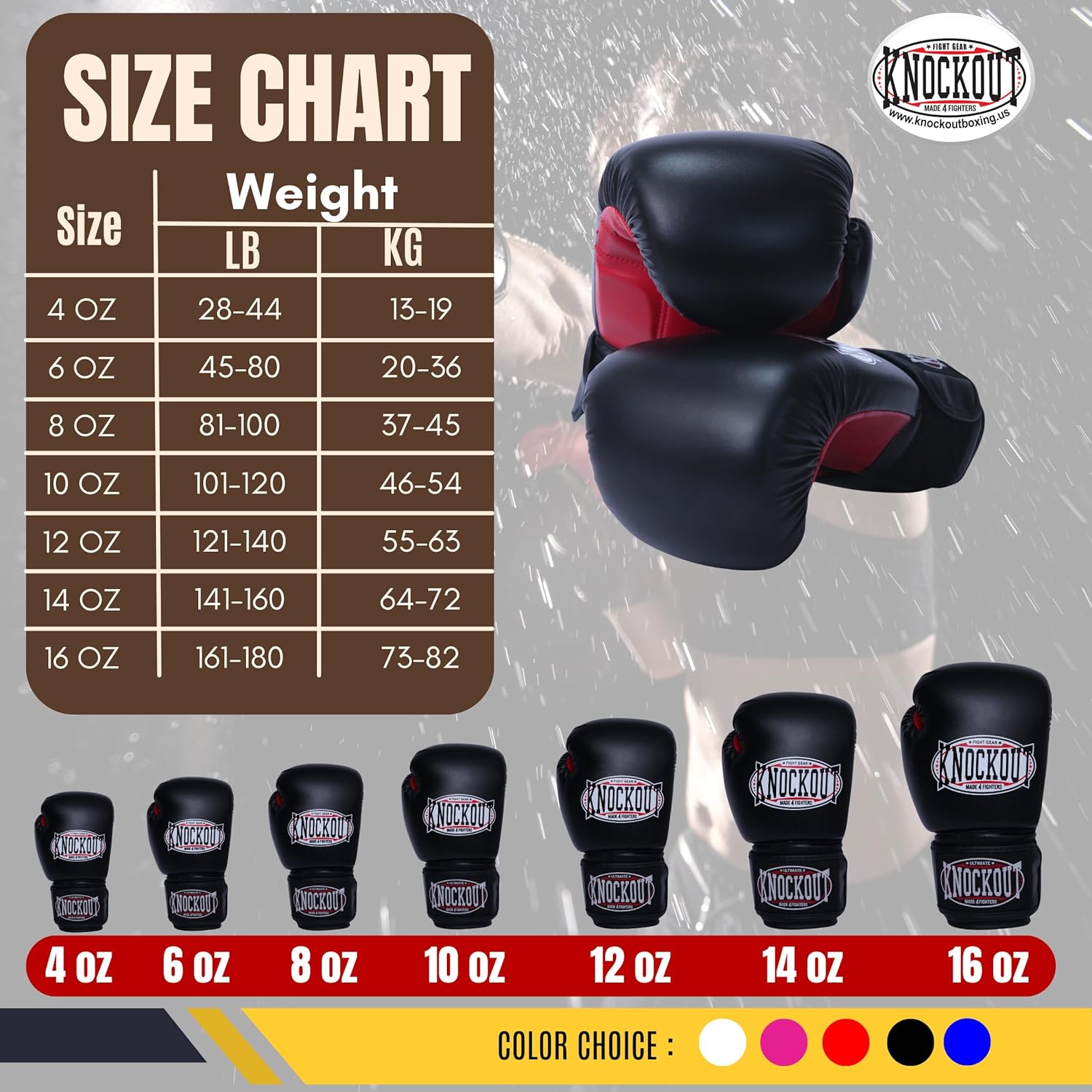 Boxing Gloves 2 Pack for Kids Men Womens Boxing Gloves Set of 2, Best for Boxeo Training, Kickboxing, Muay Thai, Heavy Bag Workout, Sparing Gear with Ultra Wide Wrist Support Siz 4OZ-16OZ