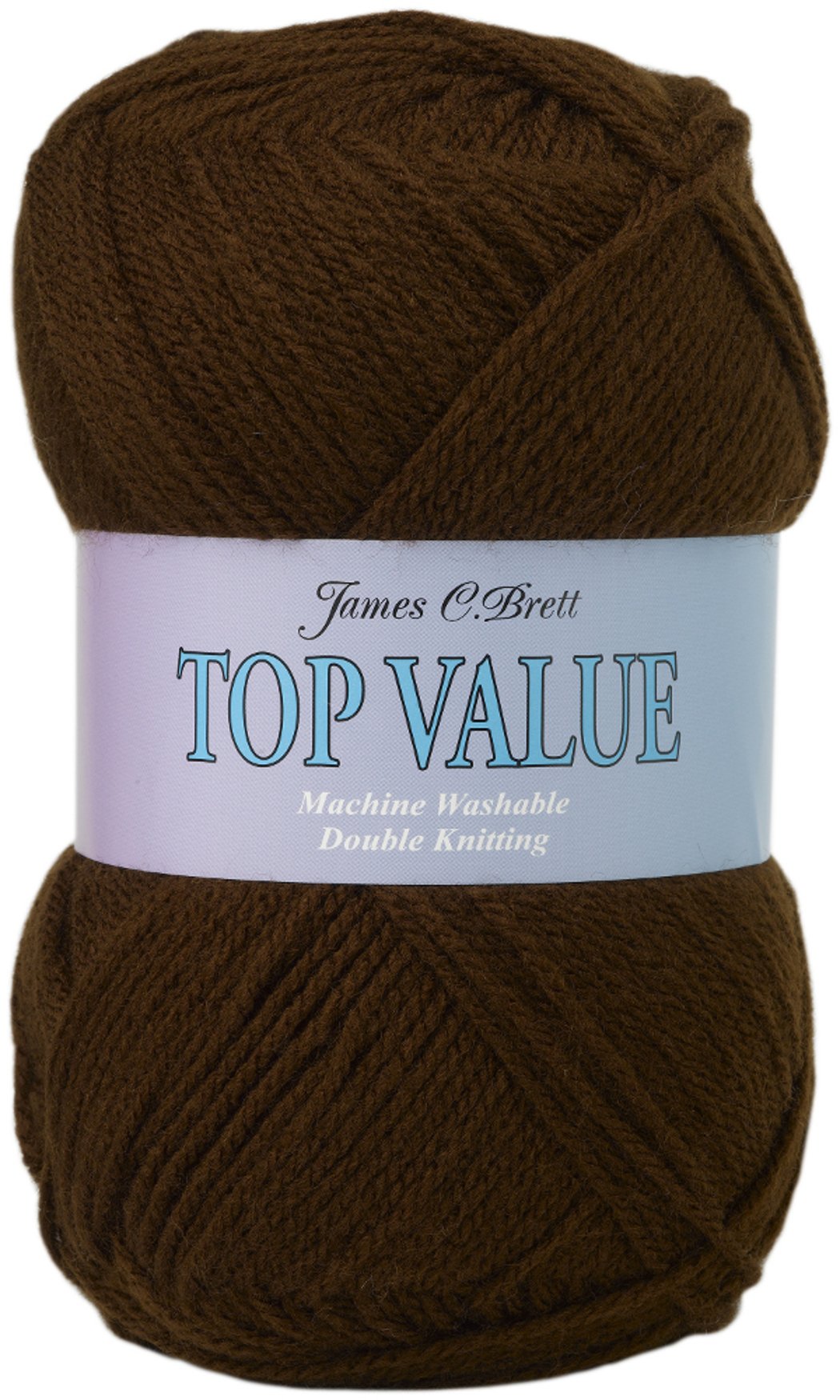 James Brett Top Value DK Double Knitting Wool 100% Acrylic Yarn 100g Ball (Brown 841)