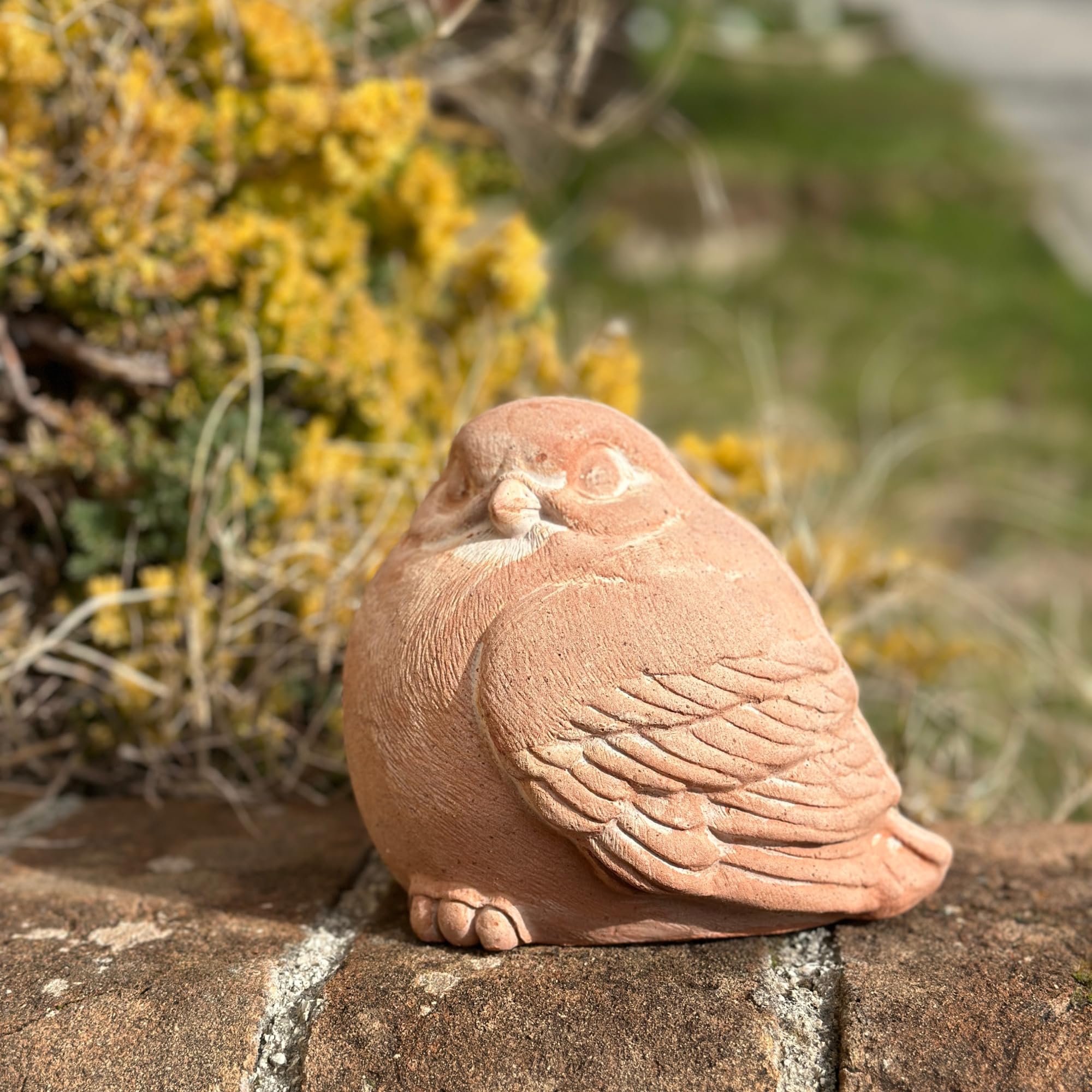 Toocook Animales de terracota artesanal - Decoración jardín - Decoración casa - Resistente a la intemperie (gorrión gorrión)