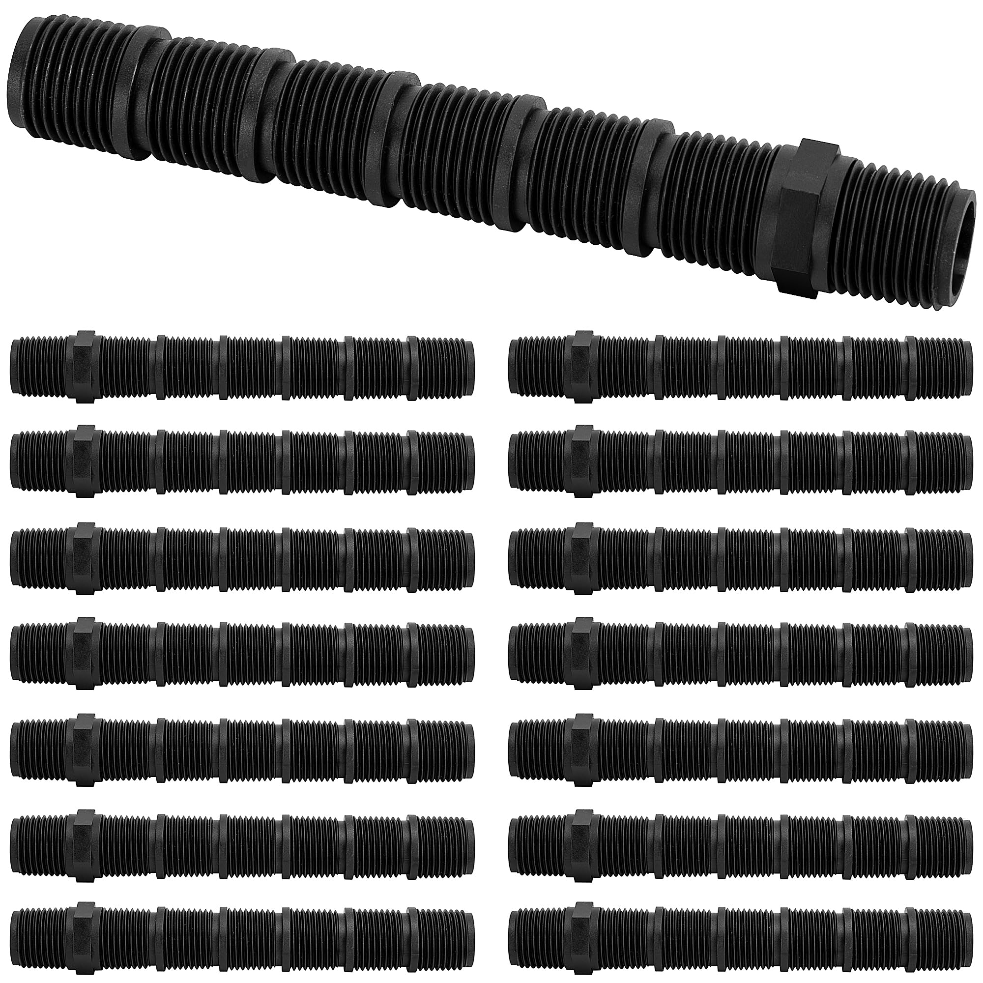 Photo 1 of Mizelu 20 Pcs Cut-Off Sprinkler Rise, Sprinkler Height Extender Riser, Male Pipe Thread Riser Adapter for Outdoor Garden Courtyard Patio Lawn Irrigation Replacement Parts