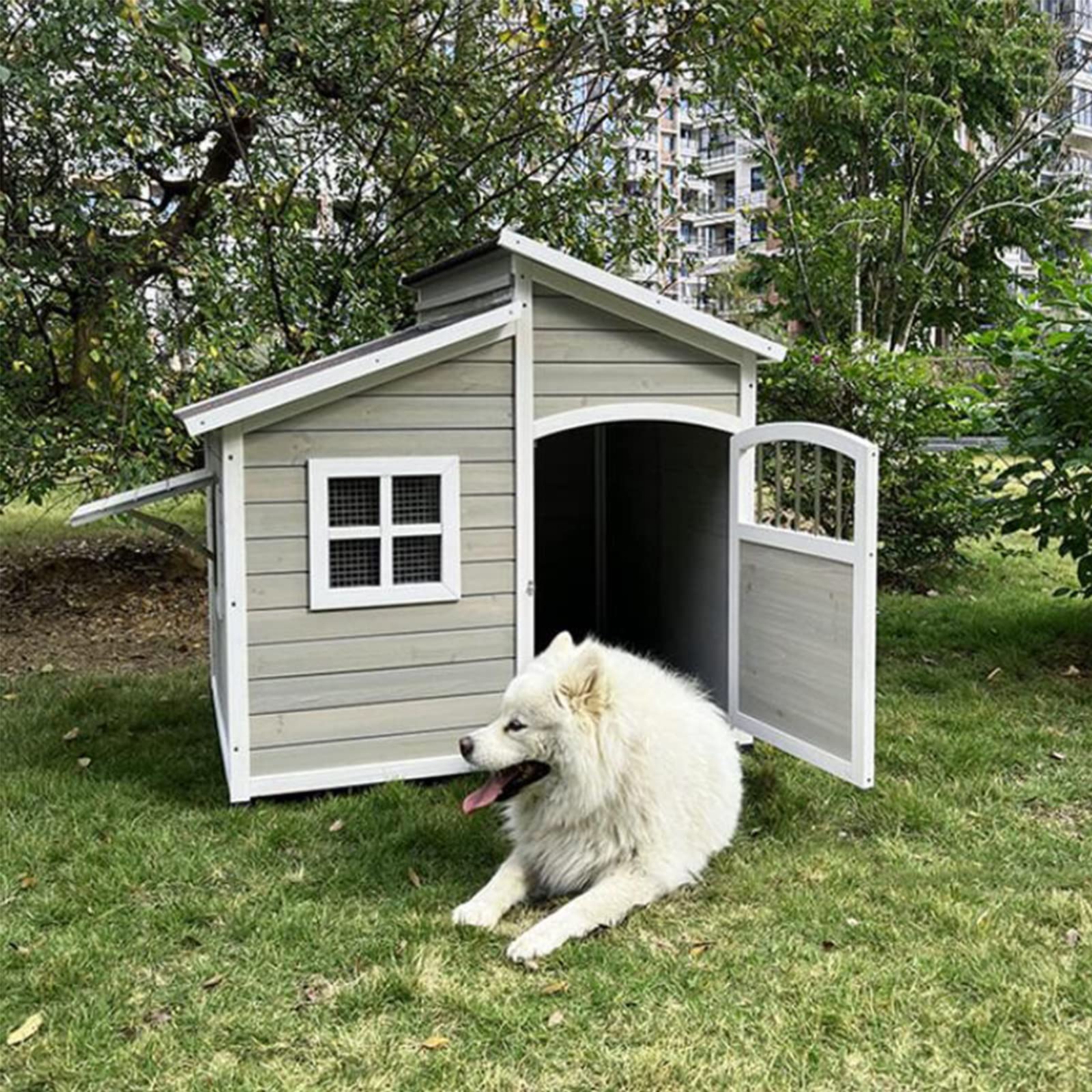 Villa para Gatos, caseta para Perros al Aire Libre, Jaula para Perros al Aire Libre, Interior, Perro Grande, Golden Retriever, casa para Mascotas Samoyedo, casa para Gatos, condominio para Gatos