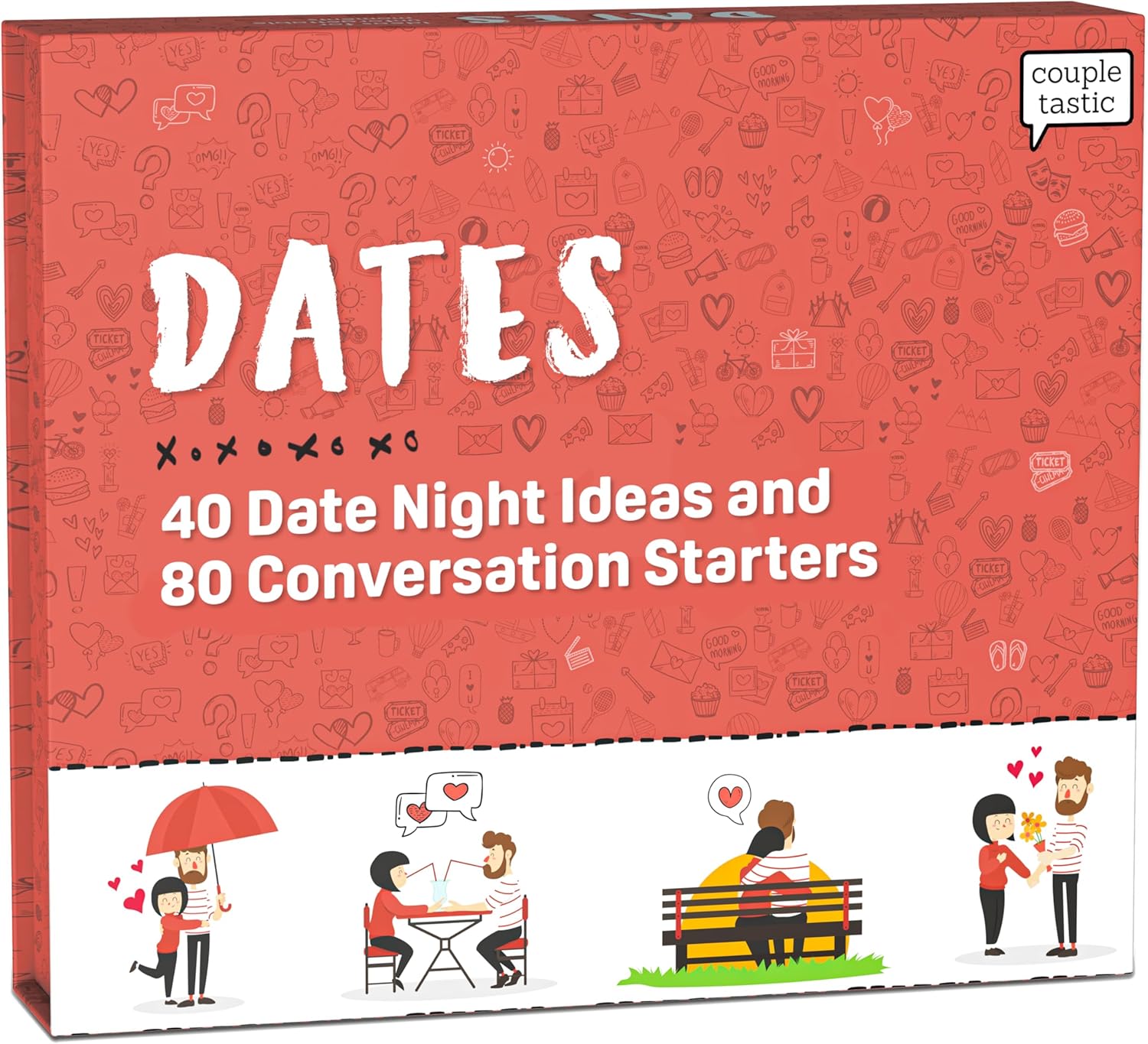 Chatty Date Night Ideas for Couples - Couples Card Game with 120 Cards - Adult Couples Games