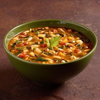 Amy's Soup, Vegan Hearty Minestrone, Made With Organic Vegetables, Lentils, Barley and Pasta in Tomato Broth, Canned Soup, 14.1 Oz (12 Pack)
