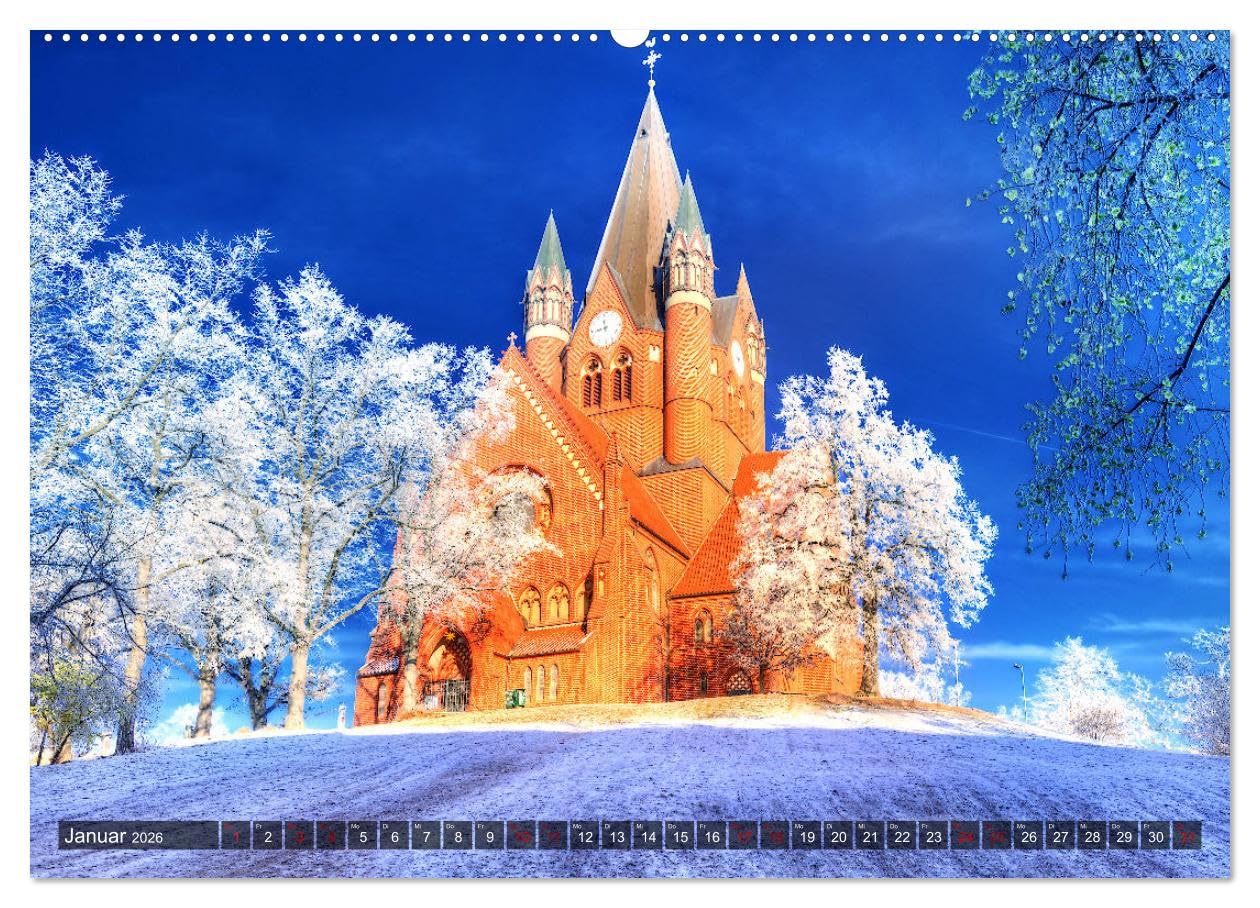 Mein schönes Halle Saale 2026 (hochwertiger Premium Wandkalender 2026 DIN A2 quer), Kunstdruck in Hochglanz