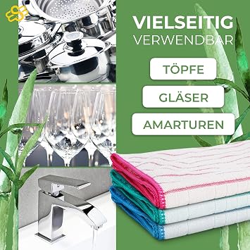 Muxel Bamboo Dish Drying Towel Kitchen Towels 10 Tea Towels