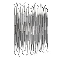 Vista 1 de Herramientas dentales profesionales, púas dentales, cuidado bucal, kit de higiene de acero inoxidable con raspador de dientes, pinzas para sarro