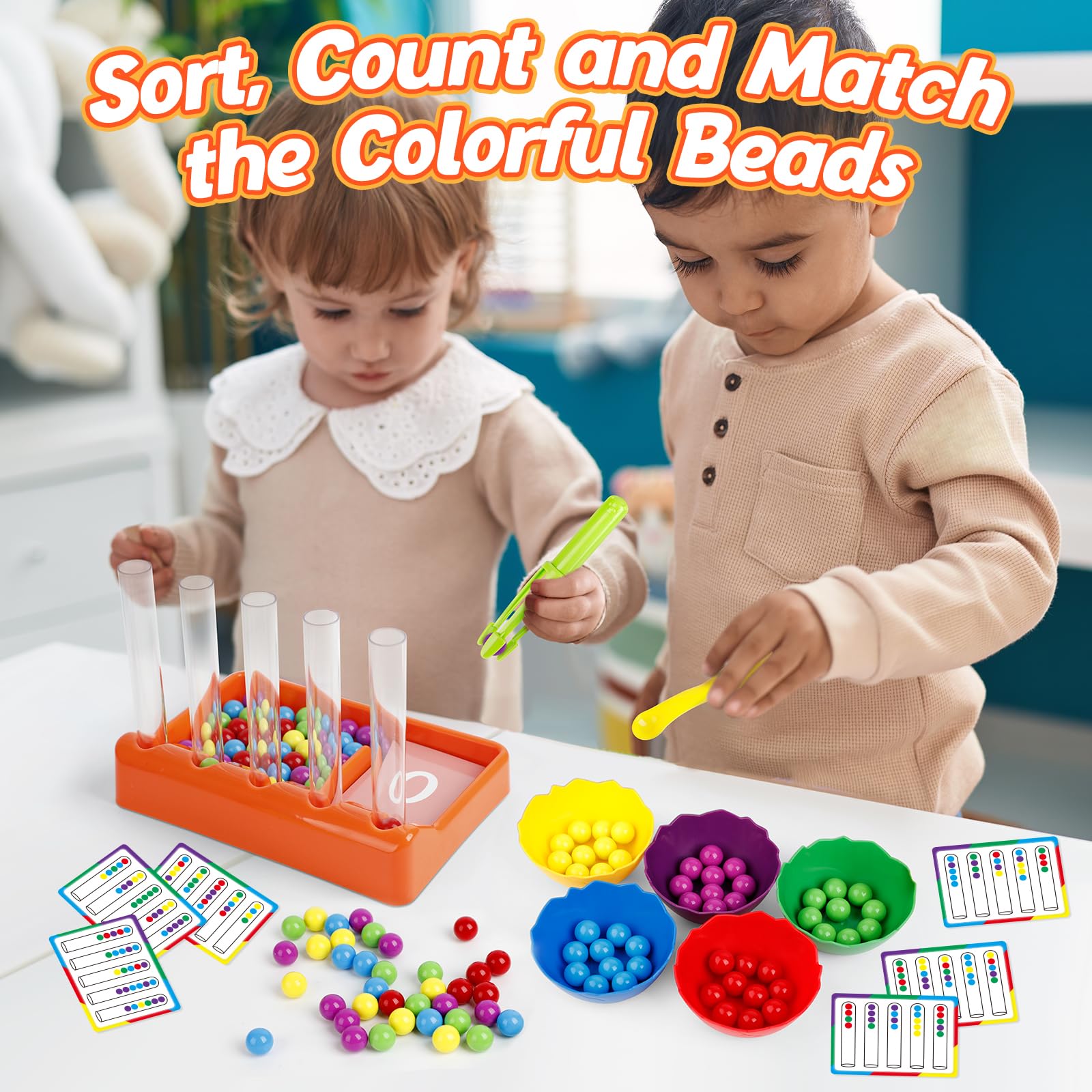 Snapklik.com : Counting And Color Sorting Toys For Toddlers, Montessori ...