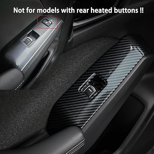 Vista 2 de CKE 4 piezas compatibles con Honda Civic 2026 2025 2024 2023 2022 Accesorios para reposabrazos de puerta de automóvil, ventana de automóvil, panel