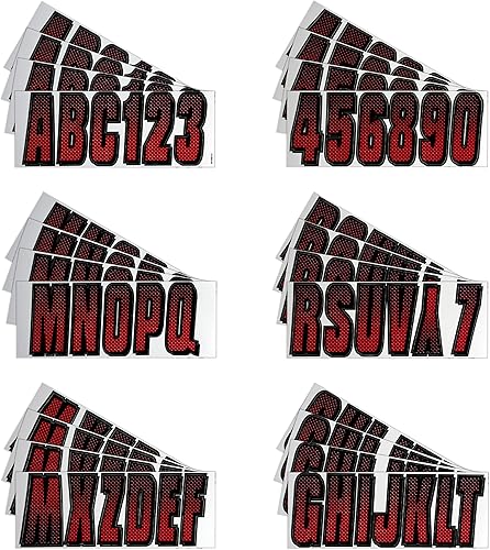 Miniatura 5 de Kit de registro número de fábrica, color azul y negro de Hardline Products, RojoNegro