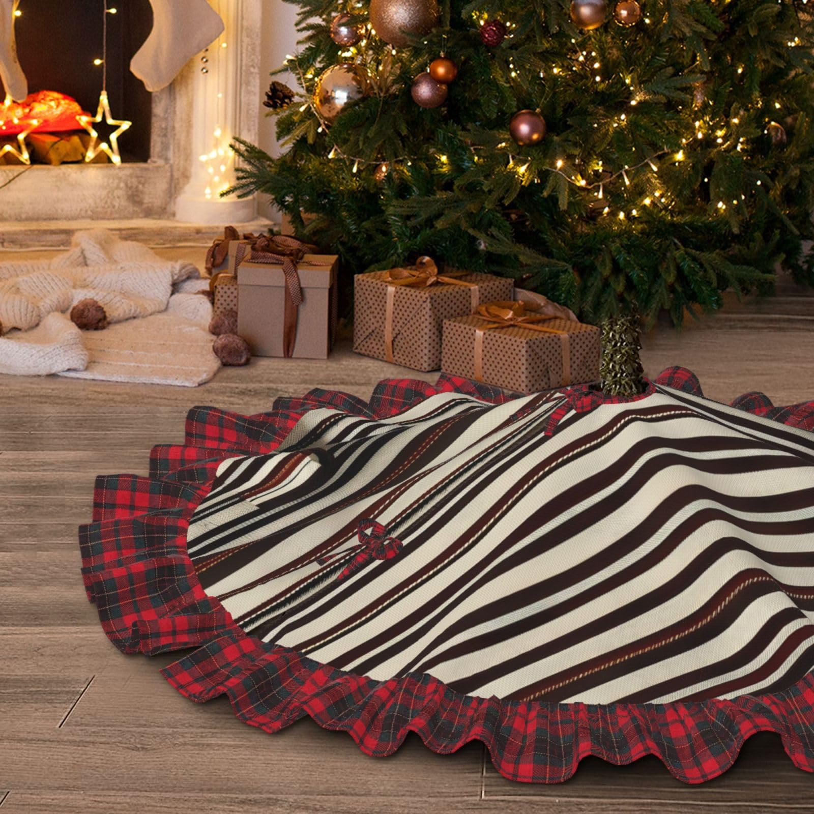 Gonna per albero di Natale a forma di cane Corgi, copertura per albero